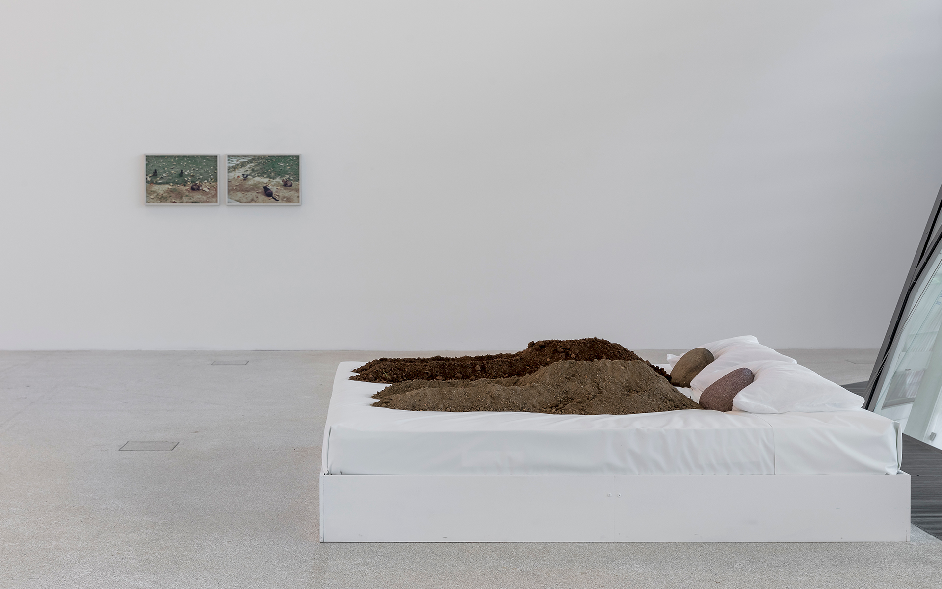 Shimabuku, Bed Peace, installation view, 2023.